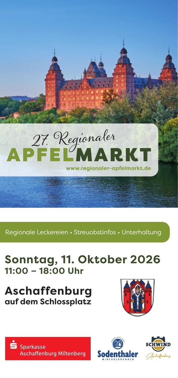 27. Regionaler Apfelmarkt in Aschaffenburg